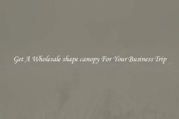 Get A Wholesale shape canopy For Your Business Trip