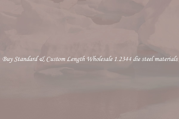 Buy Standard & Custom Length Wholesale 1.2344 die steel materials