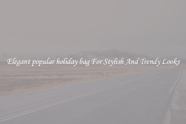 Elegant popular holiday bag For Stylish And Trendy Looks
