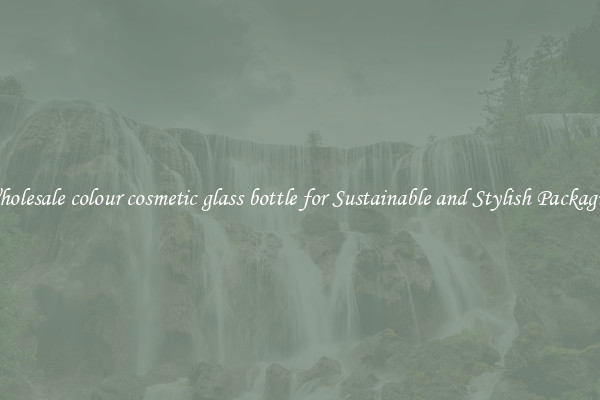 Wholesale colour cosmetic glass bottle for Sustainable and Stylish Packaging