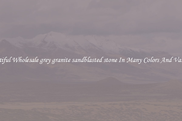 Beautiful Wholesale grey granite sandblasted stone In Many Colors And Varieties