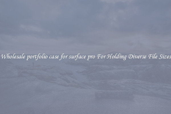 Wholesale portfolio case for surface pro For Holding Diverse File Sizes