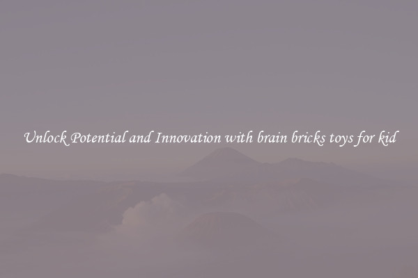 Unlock Potential and Innovation with brain bricks toys for kid